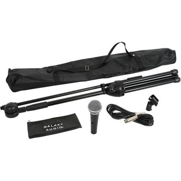 Complete Unidirectional Cardioid Microphone Stand Kit