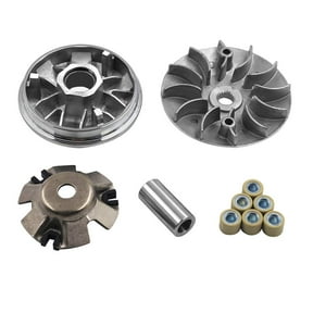 Complete Variator Kits for Gy6 125cc/150cc 152QMI/157QMJ Engine, Drive Wheel Assy Performance 14 Gram Rollers CVT Front Clutch for Scooter Atv and Gokart