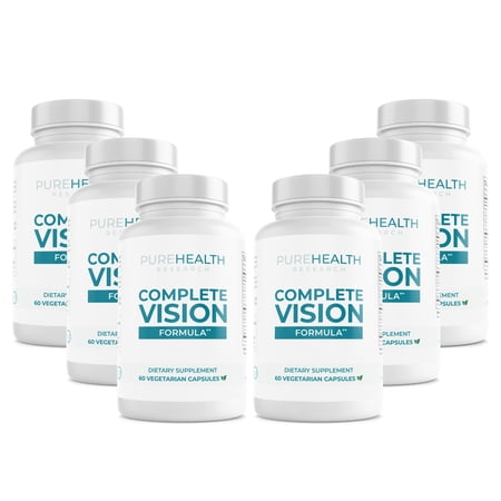 PureHealth Research Complete Vision Formula - Eye Vitamins, 6 Bottles