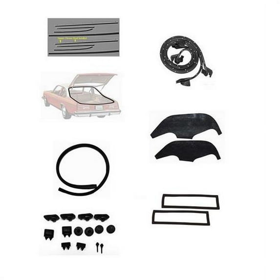 Complete Weather Stripping Kit for 1973-74 Nova 2-Door Hatchback