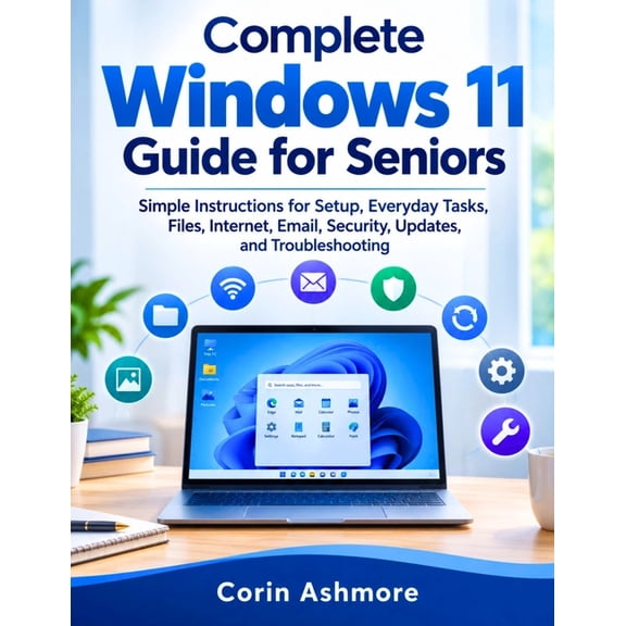 Complete Windows 11 Guide for Seniors: Simple Instructions for Setup, Everyday Tasks, Files, Internet, Email, Security, , (Paperback)