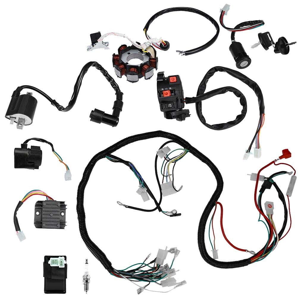Complete Wiring Harness Kit ATV Wire for CG125 150 250CC Scooter Moped