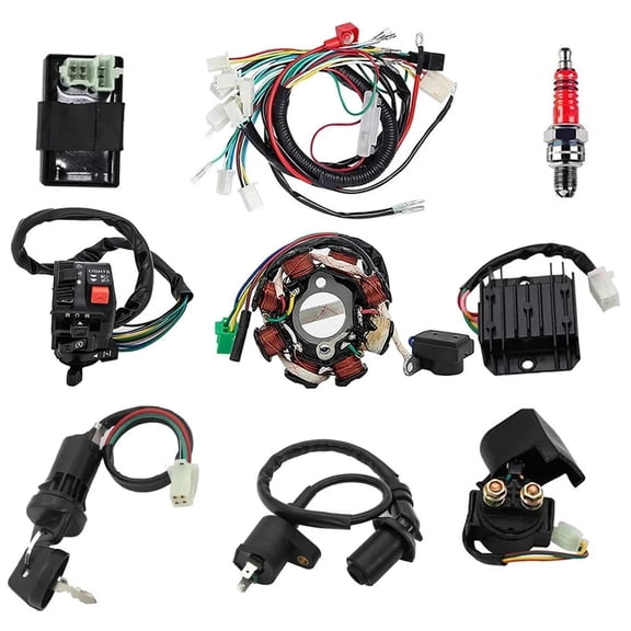 Complete Wiring Harness Kit With Electrics For ATV Quad 4 Wheelers 150CC-250CC -