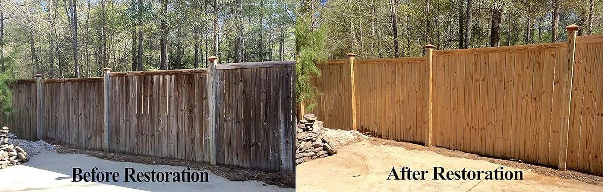 Complete Wood Cleaner & Wood Brightener Kit For Wood Decks, Wood Fences