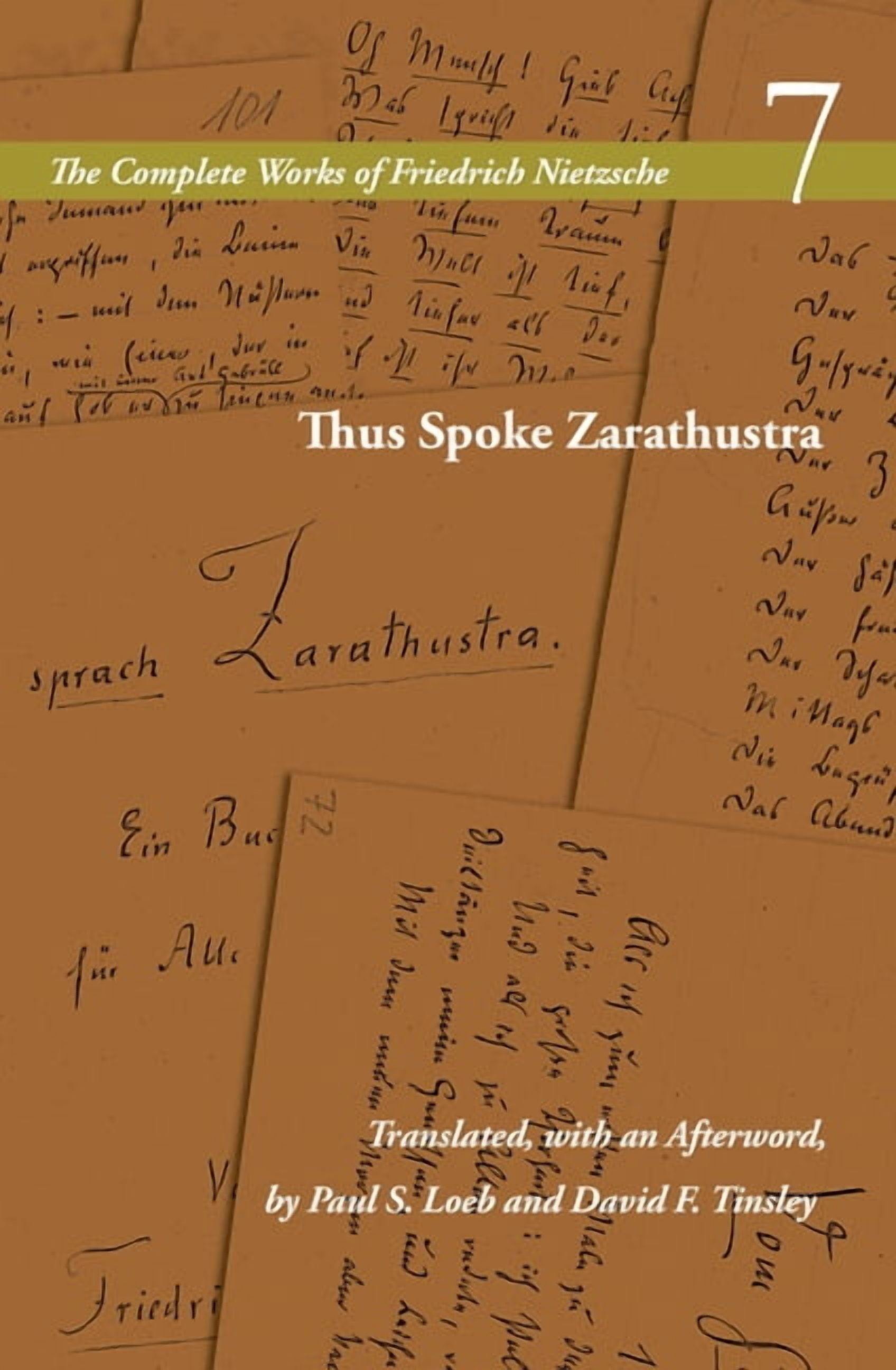 Complete Works of Friedrich Nietzsche Thus Spoke Zarathustra: Volume 7, (Hardcover)