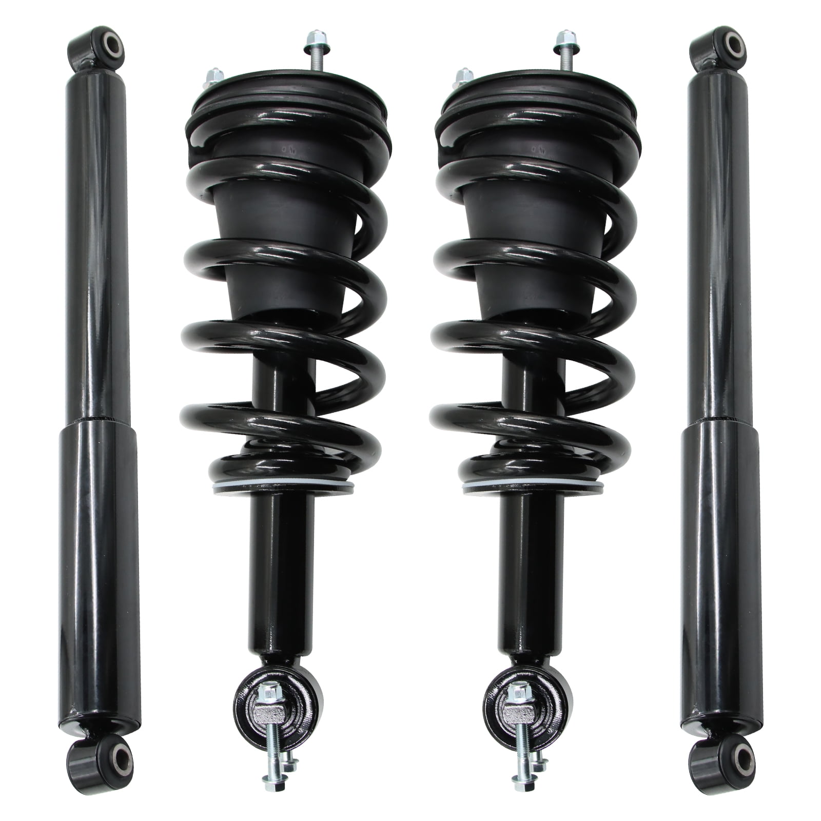 Complete and Shock Absorber Set of 4 - Front and Rear Assembly with ...