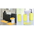 thumbnail image 1 of Complete bathroom set rug mat lid cover with 4 piece ceramic accessories #6 yellow plain color, 1 of 3