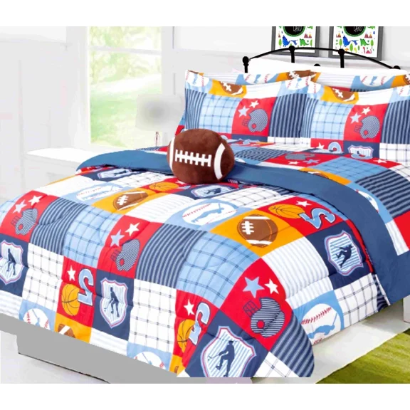 Complete bed in bag comforter full size 8pc race cars red bedding comforter with plushie toy friend and matching sheet set for kids bedroom dcor for girls boys