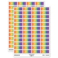 thumbnail image 1 of Completed Double Line Border Sticker Set - Rainbow - Gloss Finish - 1.25" Mini, 1 of 7