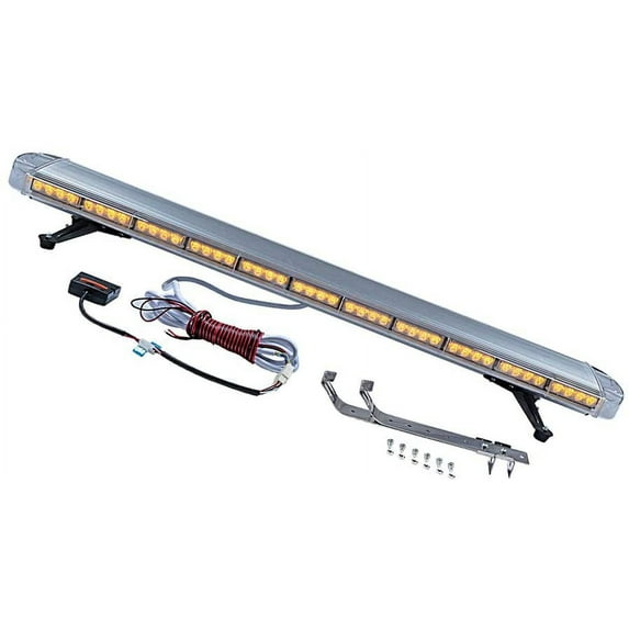 Completed Set 51 Inch 96-LED Amber Warning Emergency Car Tow Truck Plow Response Strobe Light Bar