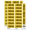 thumbnail image 1 of Completed Together Pencil Teacher Student School Sticker Set - Yellow - Matte Finish - 2.00" Large, 1 of 7