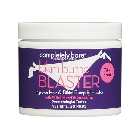 Completely Bare Bikini Bump Blaster Ingrown Hair & Bikini Bump Eliminator, 50 Pads