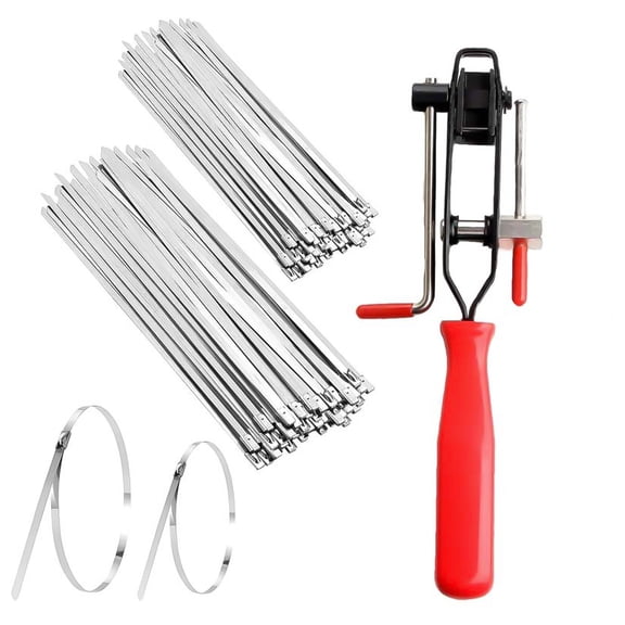 Completely CV Joint Boot Pliers Includes Pliers and Clamps Locking Metal Cable Tie Perfect for Mounting CV Joint Boot