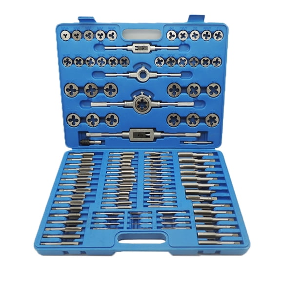Completely Threading Toolkit Tap and Die Set, with Secure Organizing Case 110Piece Suitable For Professional & DIYer Use