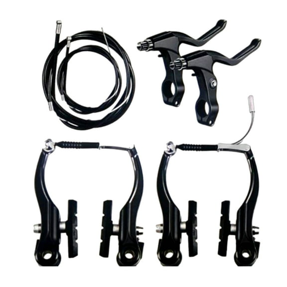 Completes Bike Brakes Set Universals Bike Front and Rear Brake with Calipers Levers Cables Mountain Bike V Brake Set