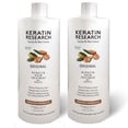 thumbnail image 1 of Complex Brazilian Keratin Hair Treatment with Argan Oil Blowout Treatment Natural Organic Results Professional Grade Straightening and Smoothing Hair Keratina Brasilera Para Alisar el Pelo (32oz+32oz), 1 of 6