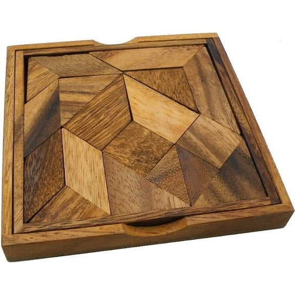 Complex Tangram - Wooden Brainteaser Puzzle
