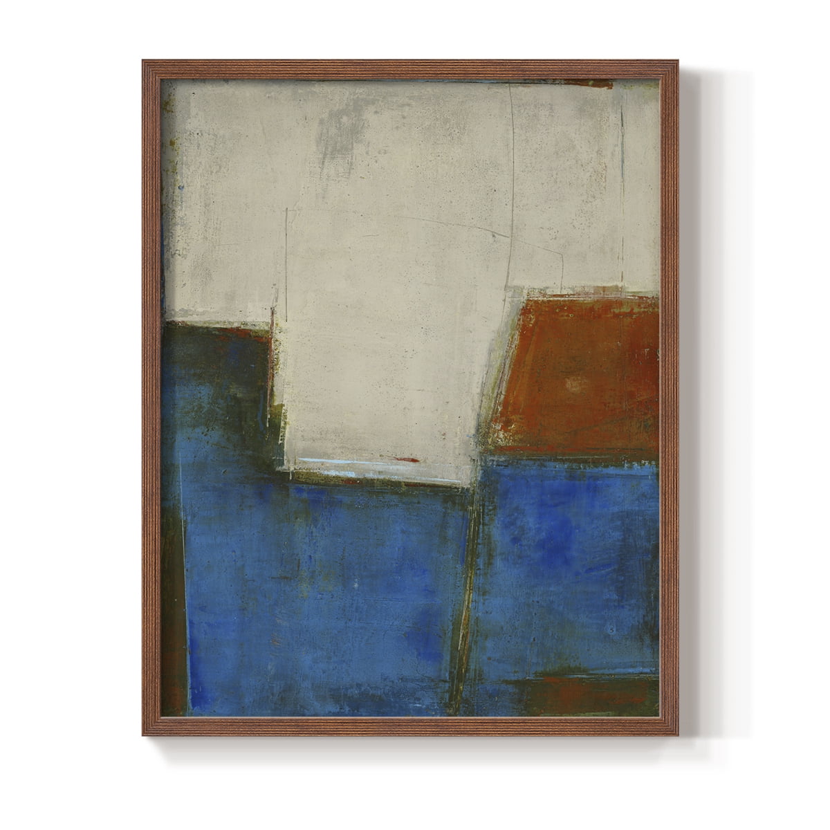 Complex Thought Framed Print in Brown Solid Wood Framed Print No Nail Hanging