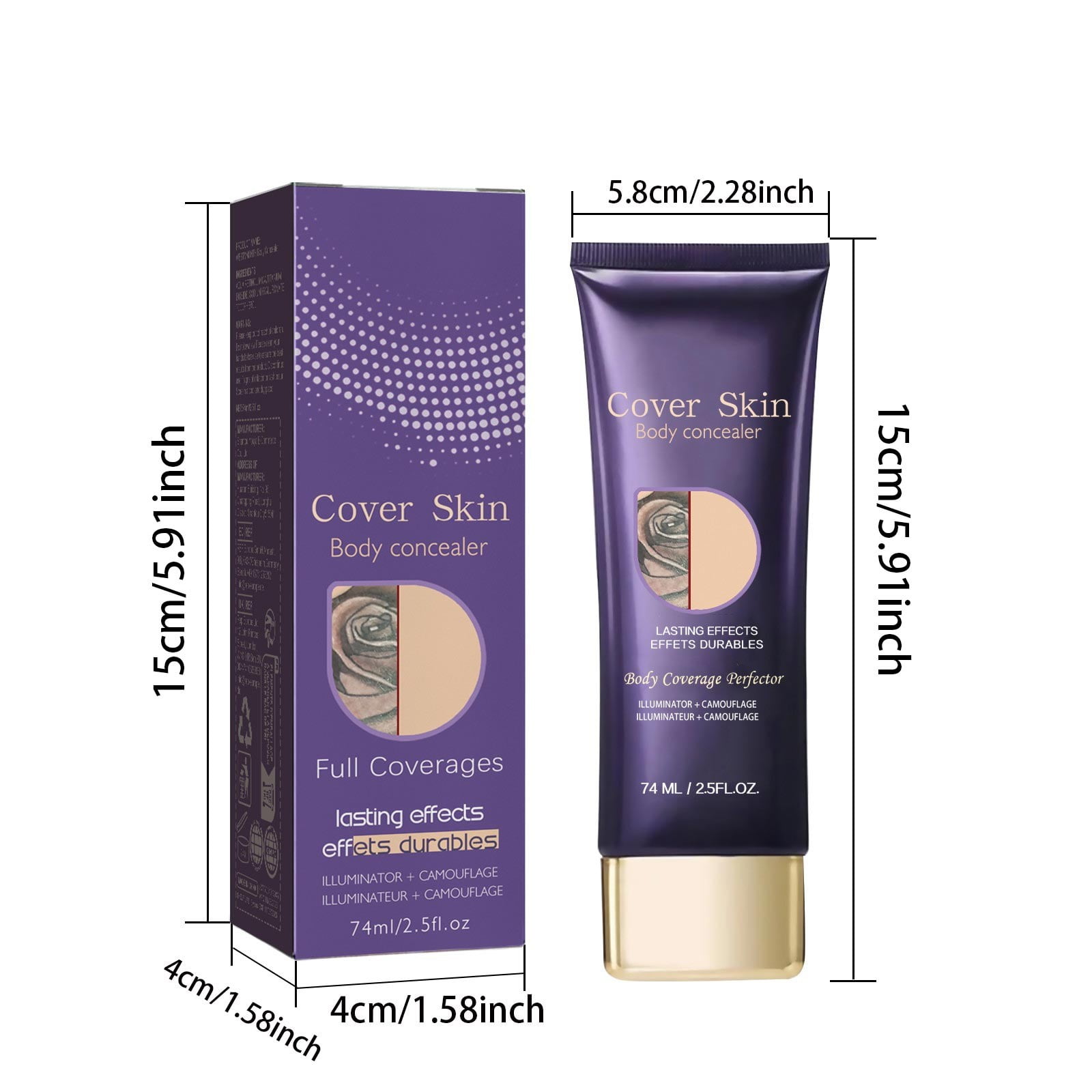 All Over Complexion Perfector, Body Coverage Perfector, Waterproof Long ...