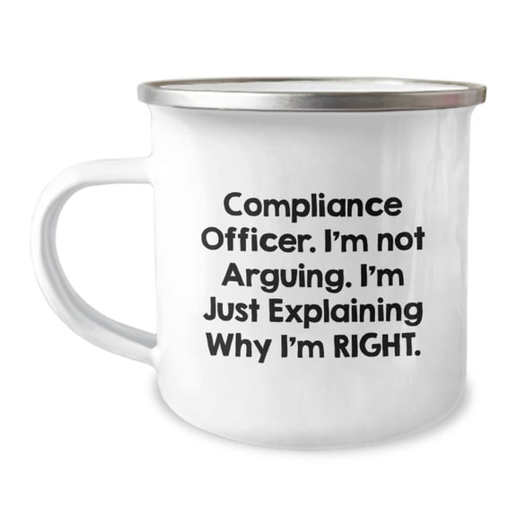 Compliance Officer Love Gifts from Friends to Compliance Officer Funny Valentine's Camping Mug