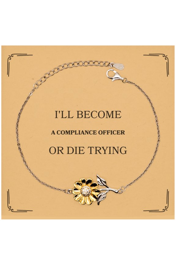 Compliance Officer Sunflower Bracelet - Inspire Confidence and Hope for the Compliance Officer in Your Life