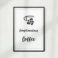 thumbnail image 1 of Complimentary Coffee 11" x 14" UNFRAMED Print Home Décor, Coffee Wall Art, 1 of 1