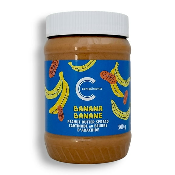 Compliments Banana Peanut Butter Spread, 500g/17.6 oz