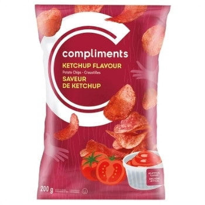 Compliments Ketchup Potato Chips, 200g/7.1 oz.Bag, {Imported from