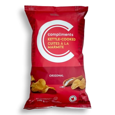 Compliments Kettle-Cooked Original Potato Chips - 200g (7.1oz)