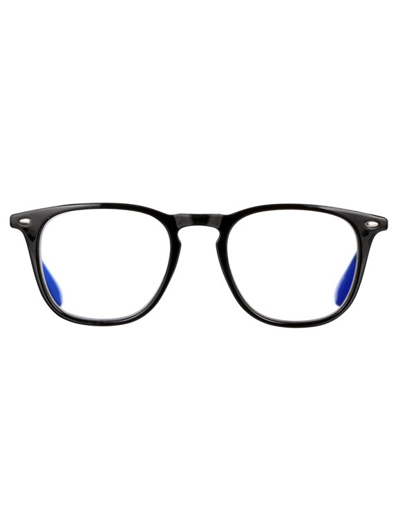 Compliments by DIFF Eyewear Griffin Blue Light Reading Glasses for Men Black +1.75