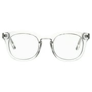Compliments by DIFF Eyewear Rowan Blue Light Reading Glasses for Men and Women Clear Crystal +2.0
