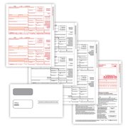 ComplyRight 2025 1099-INT Tax Form Envelopes 4-Part 2-Up Copies A B C 10/Pack 6106E10