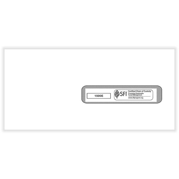 ComplyRight CMS-1500 Gummed #10 Document Envelopes 4 1/2" x 9 1/2" White 1500E