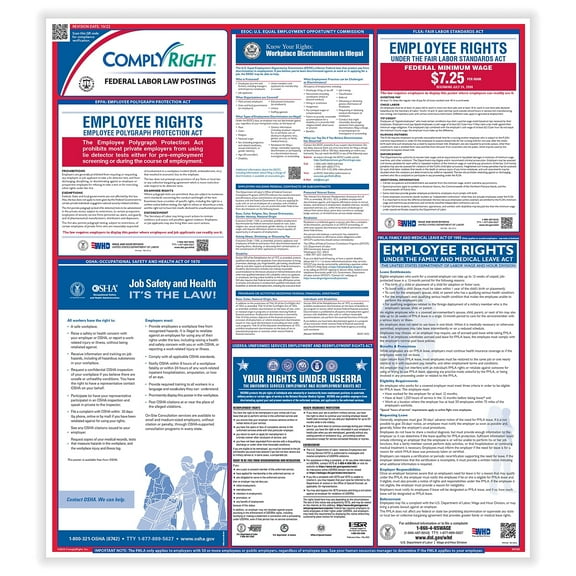 ComplyRight Federal Labor Law Poster English (ERFED)