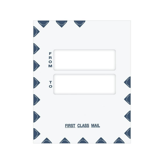 ComplyRight First Class Peel & Seal Tax Envelope 9.5" x 12" White/Blue 50/Pack (PEO41)