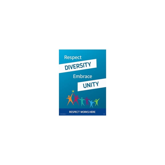 ComplyRight Respect Works Here Respect Diversity - Embrace Unity (A2031PK1)