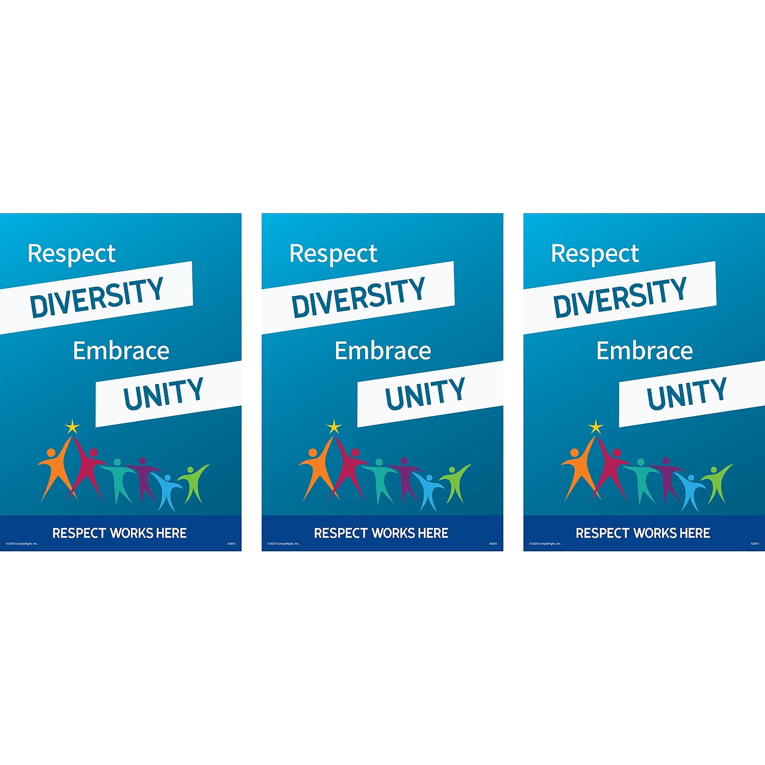 ComplyRight Respect Works Here Workplace Policies Poster 3/Pack ...