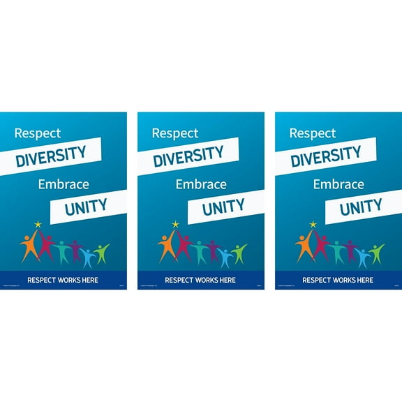 ComplyRight Respect Works Here Workplace Policies Poster 3/Pack (A2031PK3)