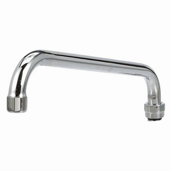 Encore Spout Assembly, 12", horizontal tubular swing, stainless steel