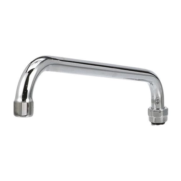 Encore Spout Assembly, 12", horizontal tubular swing, stainless steel