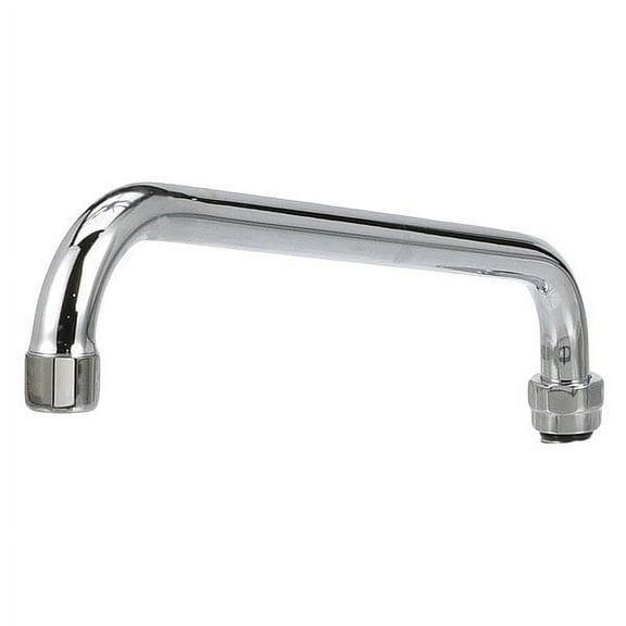 Encore Spout Assembly, 12", horizontal tubular swing, stainless steel