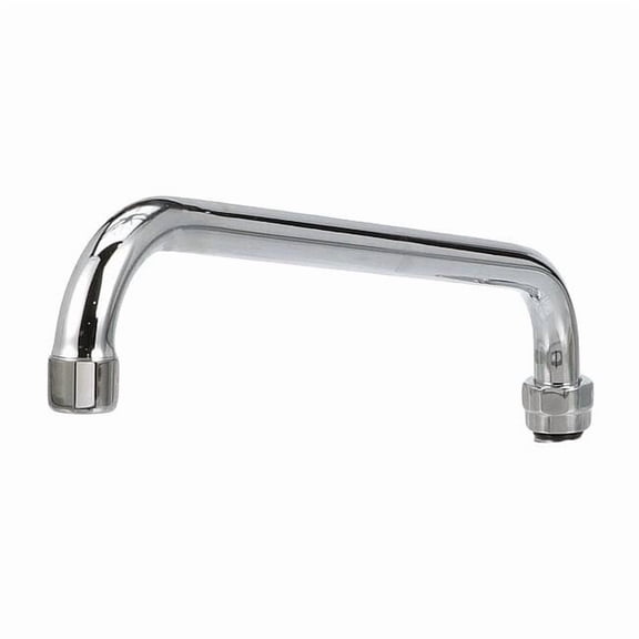 Encore Spout Assembly, 12", horizontal tubular swing, stainless steel