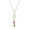 thumbnail image 1 of Component Vintage Chalcedony 18k Gold over Solid .925 Silver Necklace, 1 of 4