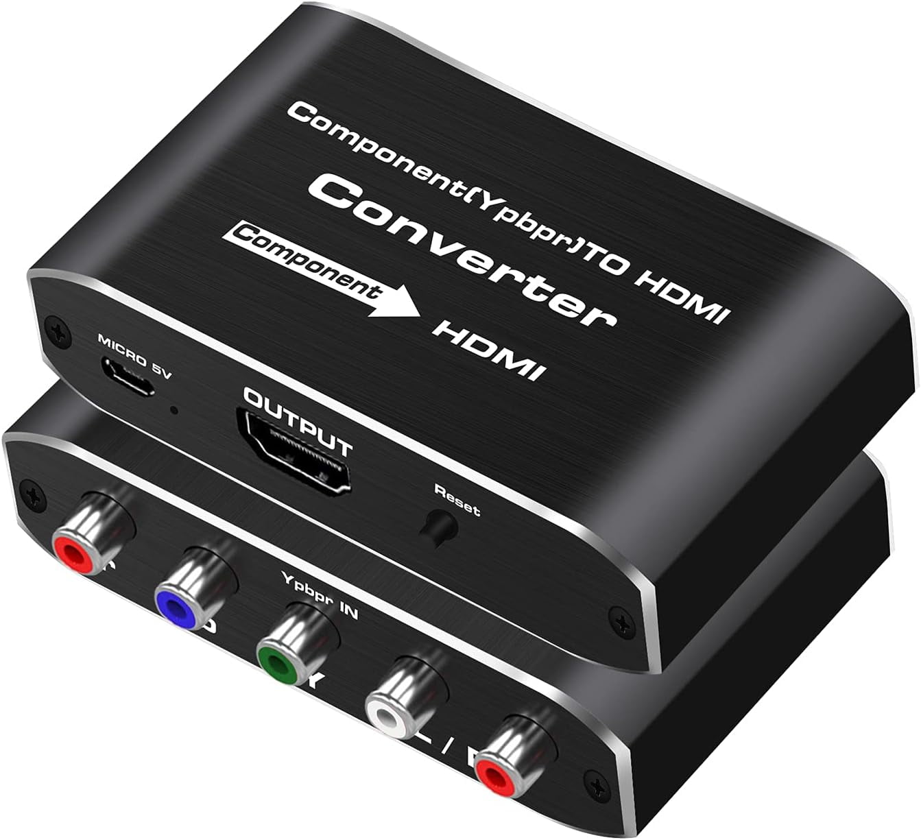 Component to HDMI, YPbPr to HDMI Converter, Koopman 5RCA RGB to HDMI