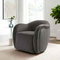 thumbnail image 1 of Compose Swivel Armchair in Storm Gray, 1 of 9