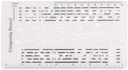 Music Scale Ruler Composer Template Sheet Music Drawing Sheet Ruler Dual Scales Curve ...