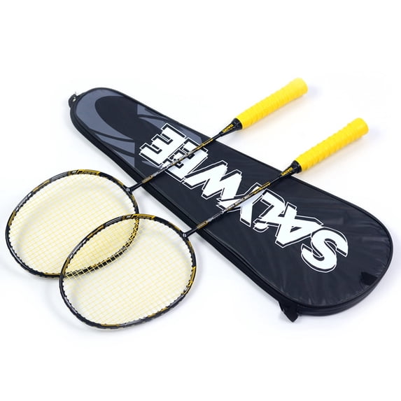 Composite Carbon Fiber Badminton Racket Enhanced Control & Speed, Solid Core Mid-od, Lightweight, 4U, G5, ≤28lbs, with Matching Bag, Great for Beginner Novice Training, Sports Gift Ideas