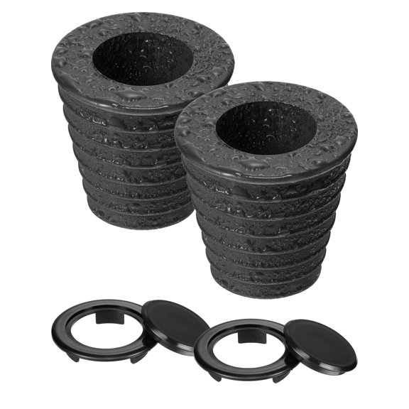 Composite Material 2 Set Umbrella Cone Wedge and Table Hole Ring for Outdoor Patio Umbrella 1.5 Inch Diameter