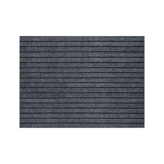 Composite Polyester Door Mat - 15.7x23.6in Cut-to-Size Entrance Rug, Non-Slip Waterproof Floor Carpet for Home/Office (Black)