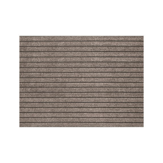 Composite Polyester Door Mat - 15.7x23.6in Cut-to-Size Entrance Rug, Non-Slip Waterproof Floor Carpet for Home/Office (Gray)